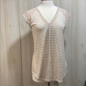 Little Yellow Button Top Size M